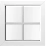 Fenster mit innenliegenden Helima Sprossen, Kunststoff, aluplast IDEAL 4000, Weiß, 600 x 600 mm, individuell konfigurieren