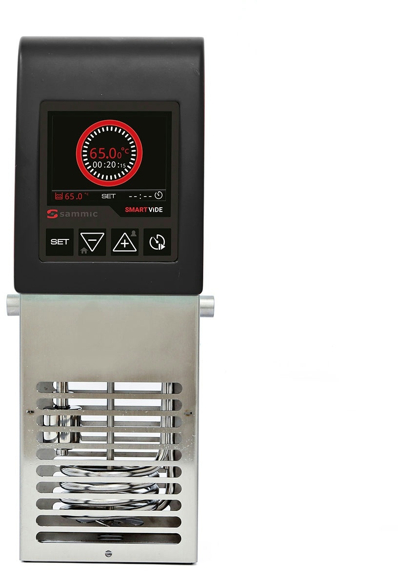 Tragbarer Niedertemperatur-Sous-Vide-Kocher Sammic SmartVide5 mit einem Fassungsvermögen von bis zu 30 Litern.