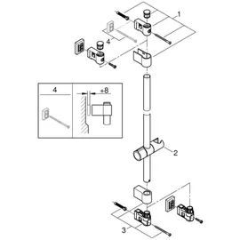Grohe Vitalio Universal Brausestange, 277242431