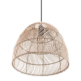 Trio Lighting Rike 1-flg. Ø 35 cm Rattan naturbelassen
