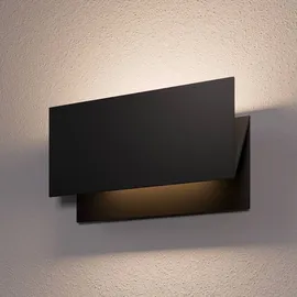 LUCANDE Außenwandleuchte Aluminium 10,9 cm x 27 cm x 15,4 cm spritzwassergeschützt schwarz
