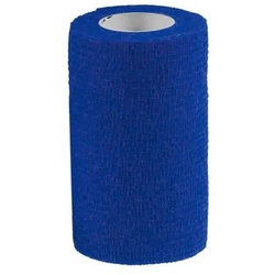 meDDio Bandage 1/3/6 Haftbandagen Größe+Farbe wählbar, 1 Stück 10 cm blau blau
