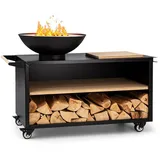 Blumfeldt Feuerschale Savage 2.0 Wide Ø 58 cm Schwarz