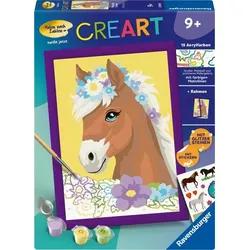 Ravensburger CreArt - Malen nach Zahlen 23999 - Pferd mit Blumen - ab 9 Jahren