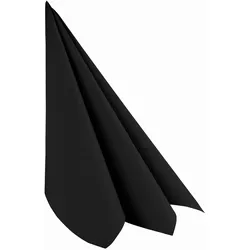 VEPATIM 50x Servietten Airlaid 40x40cm 1/4 -Falz stoffähnlich hochwertig schwarz