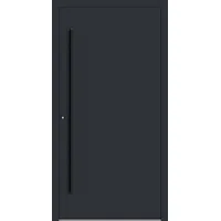 Aluminium  Haustür "VALERIA" 90 mm RC2 BLACKLINE Anthrazit RAL 7016 beidseitig innen öffnend DIN links