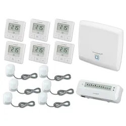 HOMEMATIC IP Starterset Fußbodenheizung für 6 Räume