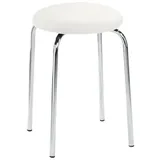 Mayer Sitzmöbel Hocker myLUPO Kunstleder 48 x 48 cm Weiß