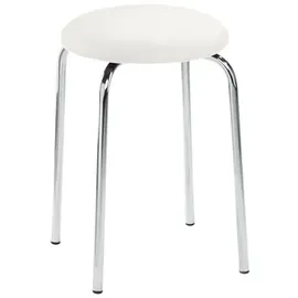 Mayer Sitzmöbel Hocker myLUPO Kunstleder 48 x 48 cm Weiß