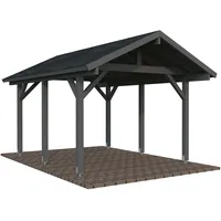 Palmako Carport Robert 11,7 m2 weiß lackiert Holzcarport
