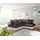 DeLife Ecksofa Clovis Weiss Schwarz Ottomane Rechts modular, Design Ecksofas, Couch Loft, Modulsofa, modular