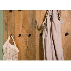MASSIVMOEBEL24.DE Wandgarderobe Mango 100x8x190 natur lackiert RAILWAY #1008