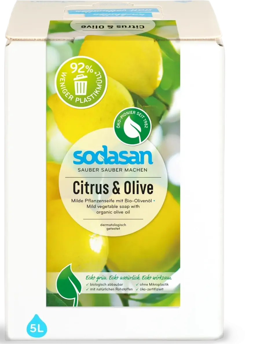 SODASAN Flüssigseife Citrus u. Olive 5 Liter