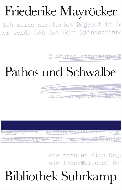 Pathos Und Schwalbe - Friederike Mayröcker, Gebunden
