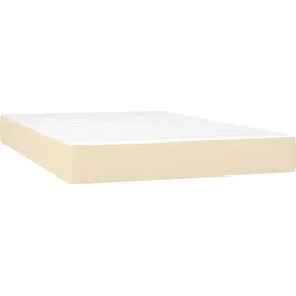 vidaXL Boxspringbett 120 x 200 cm Creme