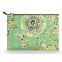 Pip Studio Charly Kosmetiktasche flach medium Matata grün 24x1x15.5cm