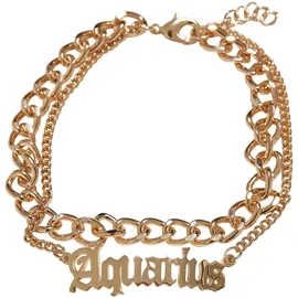 URBAN CLASSICS Zodiac Golden Anklet, - Goldfarben