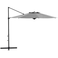 Outsunny Ampelschirm ca. Ø3m Neigbarer Sonnenschirm mit Kurbel, Drehbar