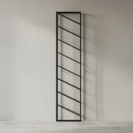 KADIMA DESIGN Weinregal 36 x 150 x 8 cm Schwarz