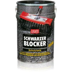 Lugato Schwarzer Blocker Schutzlack Abdichtung Bitumen Silolack 10 L