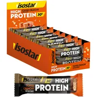 ISOSTAR – High-Protein-Riegel 30 Toffee Crunchy – Sport-Proteinriegel mit Kohlenhydraten – Energie & Regeneration – Snack für Fitness, Cross-Training & Krafttraining – 16 Riegel (16 x 55 g)