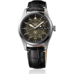 Seiko 5 Sports Automatik Sports Yuto Horigome Limited Edition" SRPL31K1" - Familienwappen mit einer „Falkenfeder“ auf dem Ziffernblatt,braun,schwarz - 39,4mm