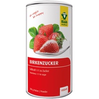 Raab Vitalfood Birkenzucker, Xylit, vegan, 1:1 Zucker-Alternative, Süßungsmittel, niedriger glykämischer Index 7, zahnfreundlich, 1er Pack (300 g)