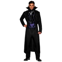 Underwraps Kostüm Dunkler Lord Kostüm, Vampirkostüm für blaublütige Blutsauger schwarz M-L