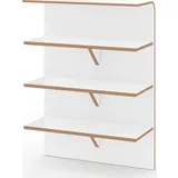 Tojo Schuhregal, weiß, 62 x 25 x 85 cm,
