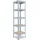 shelfplaza PRO 180x30x30 cm Schwerlastregal in verzinkt mit 5 Böden und 200 kg Traglast pro Boden