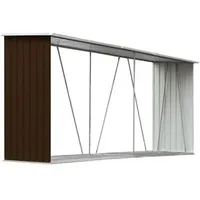 vidaXL Kaminholzregal 330 x 84 x 152 cm braun