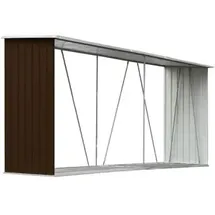 vidaXL Kaminholzregal 330 x 84 x 152 cm braun