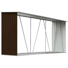 vidaXL Kaminholzregal 330 x 84 x 152 cm braun