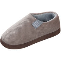 LOIJMK Haus auf Slip Hausschuhe Flip Schuhe Flop für Herren Hausschuhe weich warm Herren Herren Pantoffel Herren Lammfell Hausschuhe 47 (Coffee, 44-45) - 44 EU