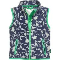 Playshoes Fleece-Weste Sterne-Camouflage in Dunkelgrau | Gr.: 80