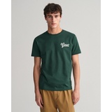 GANT T-Shirt »REG SMALL GRAPHIC SS T-SHIRT«, grün