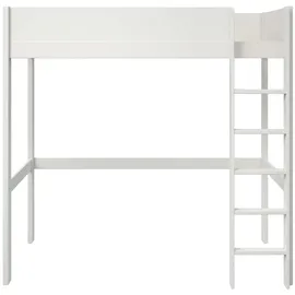 LÜTTENHÜTT Hochbett TIPO 90 x 200 cm Kiefer massiv lackiert weiß