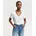 Reg Kurzarm-T-Shirt Mit V-ausschnitt White XL