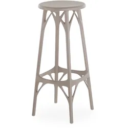 Kartell A.I. Hocker light recyceltes Material - Grau