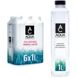 natürliches Mineralwasser, 6 x 1 Liter, Mit Natürlichen Elektrolyten, 100% Re...