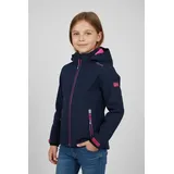 TROLLKIDS Trollfjord Softshelljacke - Navy / Magenta - 152 cm