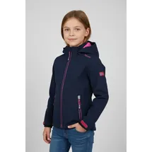 TROLLKIDS Trollfjord Softshelljacke - Navy / Magenta - 152 cm