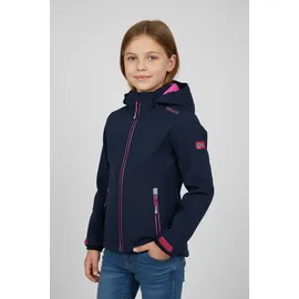 TROLLKIDS Trollfjord Softshelljacke - Navy / Magenta - 152 cm