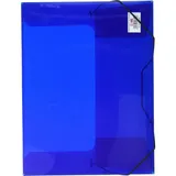 VELOFLEX Heftbox Crystal 3,0 cm transparent blau