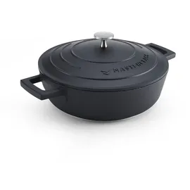 Master Class MasterClass Aluminiumguss-Auflaufform, schwarz, flach, 24 cm, 2,5 Liter, Geschenkbox