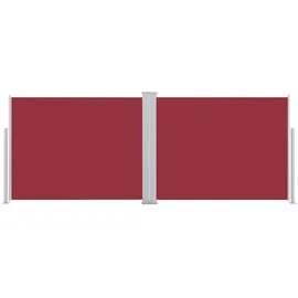 vidaXL Ausziehbare Seitenmarkise 1,4 x 10 m rot