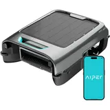 AIPER EcoSurfer S2 Solar Pool Skimmer Roboter, Poolroboter Akku mit App-Steuerung, 24/7 Oberflächenreinigung, Solar- & DC-Ladung, intelligente Hinderniserkennung, 150 μm Filter, OTA-Updates