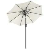 Songmics Sonnenschirm Ø 200 cm Beige