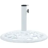 vidaXL Schirmständer Gusseisen 48 cm Weiß