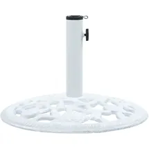 vidaXL Schirmständer Gusseisen 48 cm Weiß